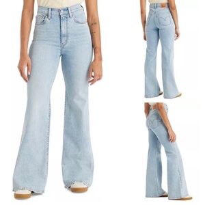 Levi's Ribcage Wide Leg Bell Bottom Jeans - Super High Rise Sz 33x30 NWT